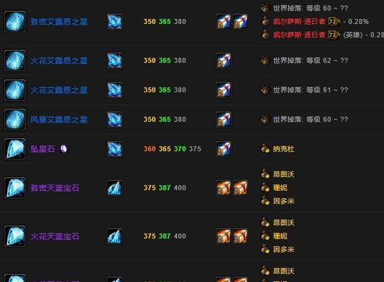 魔兽世界血量高的宝石怎么获得？获取宝石的途径有哪些？