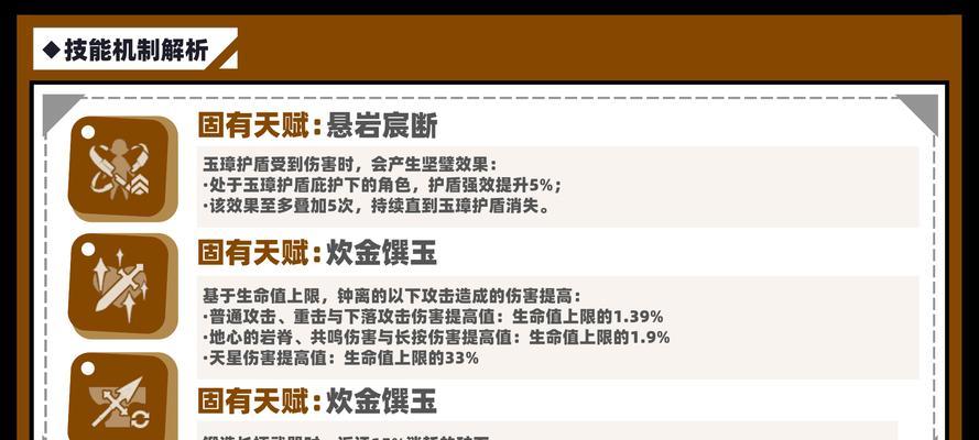 原神钟离护盾的效果解析（钟离护盾强度和厚度分析）