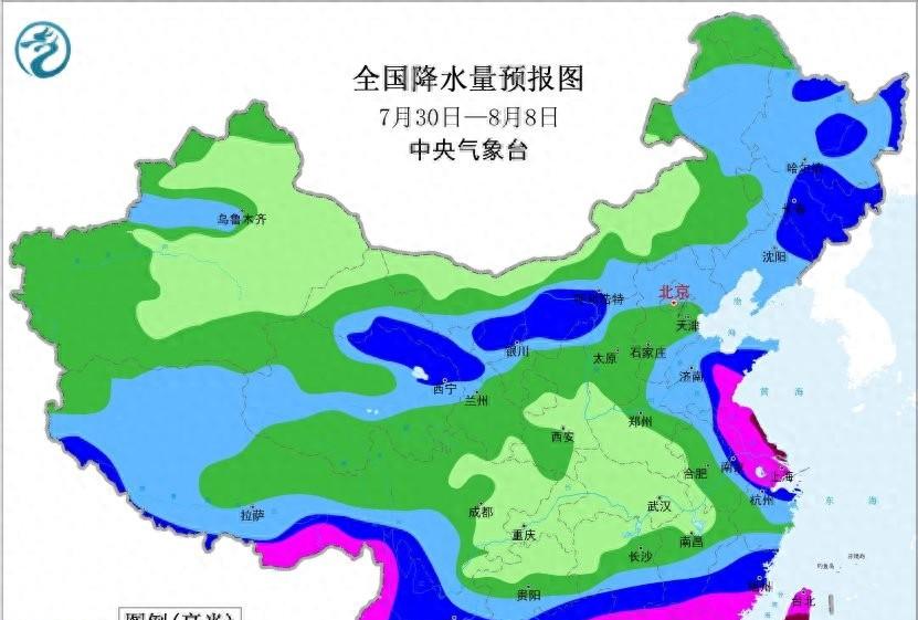 本轮强降雨中心已定，明日7月31号天气，大暴雨特大暴雨分布如下