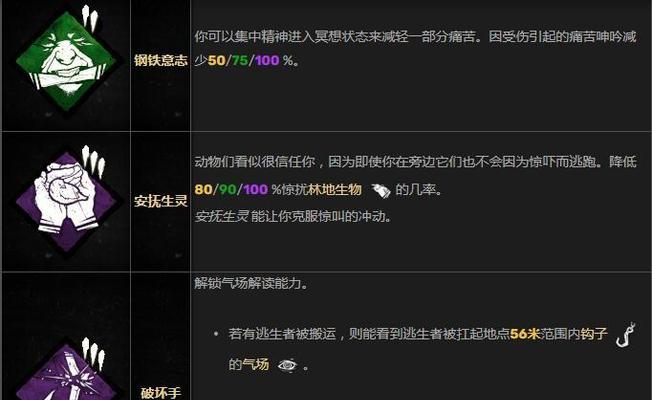 《黎明杀机》游戏生化危机联动角色的技能一览（探索生化危机系列经典角色在《黎明杀机》中的独特技能）